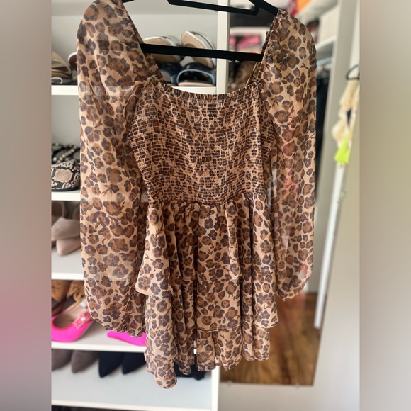 Express Leopard Printer Romper - Picture 4 of 5